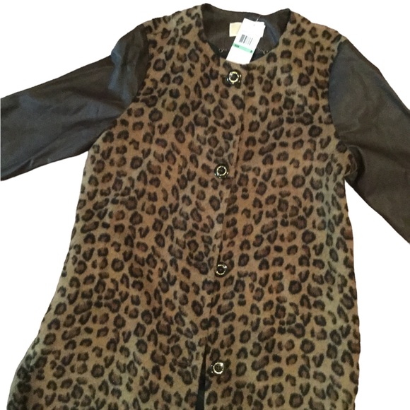NWT MICHAEL KORS COAT IN LEOPARD PRINT - Picture 3 of 9